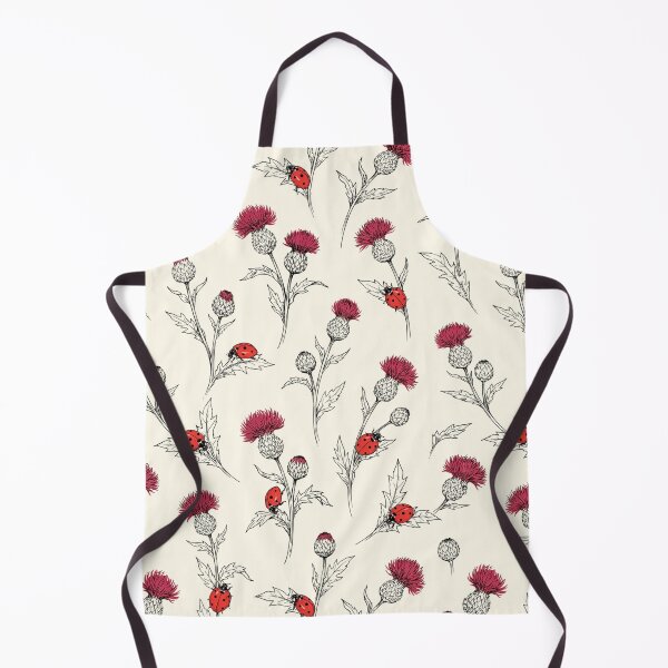 Item preview, Thistle Flowers and Ladybugs Pattern designed and sold by NuvoraNest.