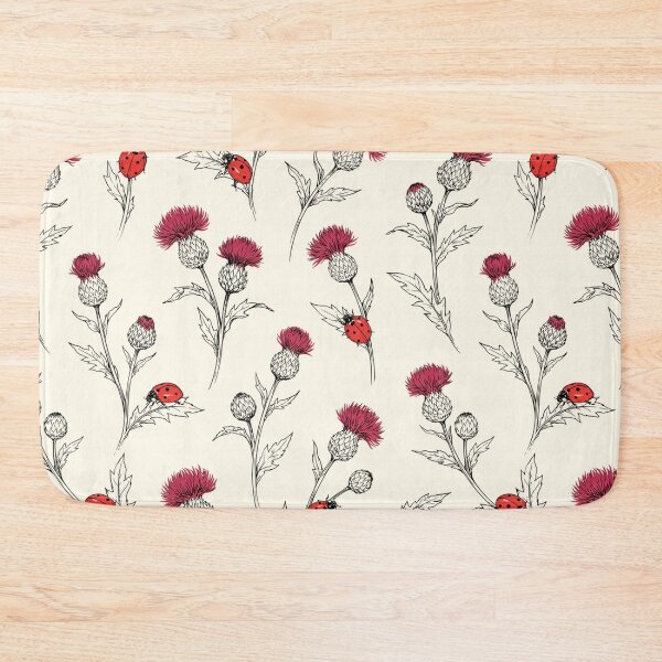 Item preview, Thistle Flowers and Ladybugs Pattern designed and sold by NuvoraNest.