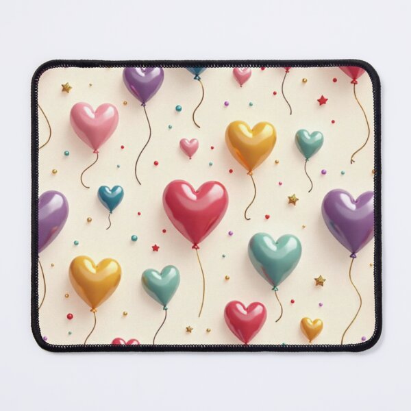 Item preview, Colorful Heart Balloon Celebration Pattern designed and sold by PrincessJStudio.