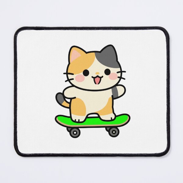 Item preview, Cute Cat Skateboarding T-shirt Gifts designed and sold by ZemVibe.
