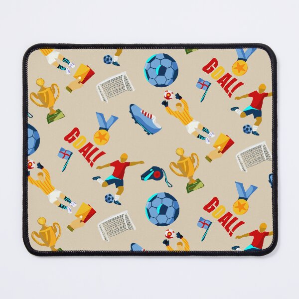 Item preview, Soccer Doodles Seamless Pattern — Playful Football Repeat on Sand designed and sold by ShooNyaArtStudio.
