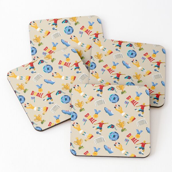 Item preview, Soccer Doodles Seamless Pattern — Playful Football Repeat on Sand designed and sold by ShooNyaArtStudio.