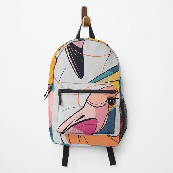 Item preview, Abstract Geometric Line Art Flamingo designed and sold by Pierce Millington Gallery.
