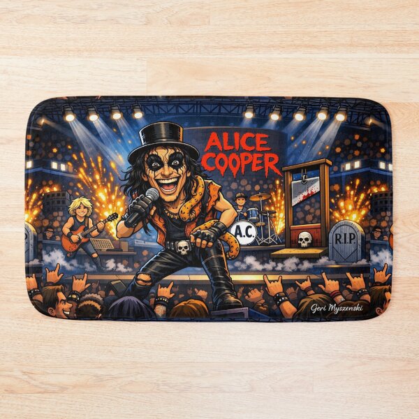 Item preview, Alice Cooper Live in Concert Rock and Roll Art  designed and sold by The Art Queen Of Michigan .