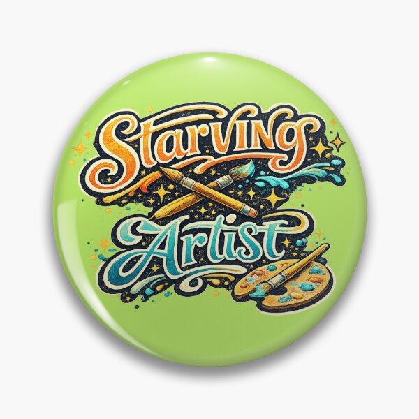 Item preview, Starving Artist Funny Retro Typography Design for Painters designed and sold by BuckaBaby.