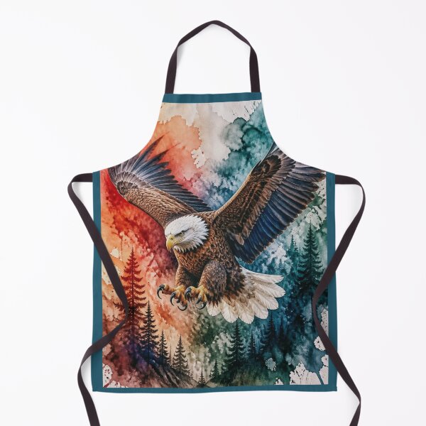 Item preview, Vibrant Watercolor Bald Eagle Art Print designed and sold by The Empire Of Digital Art 02.