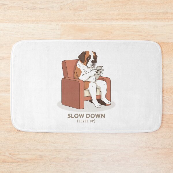Item preview, Saint Bernard Gaming Mindful Slow Living Vintage Aesthetic designed and sold by Cozy Vintage Animal.