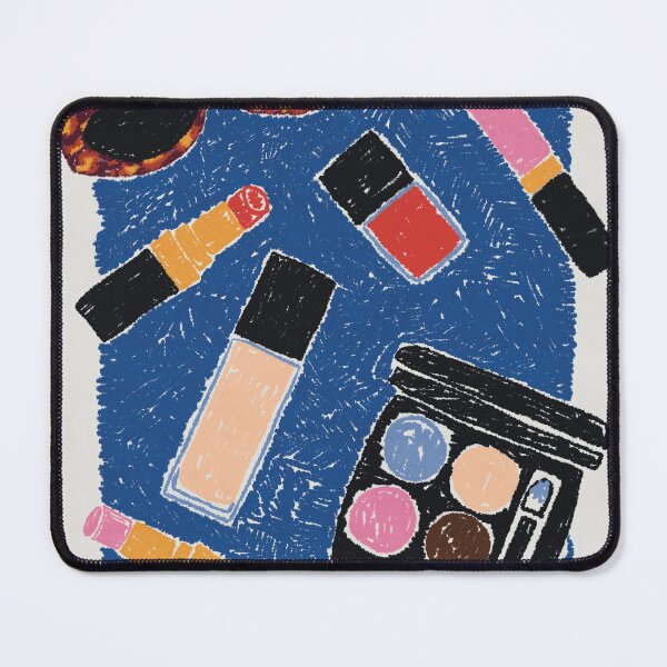 Item preview, makeup art work oil pastel art designed and sold by KitschByKate.