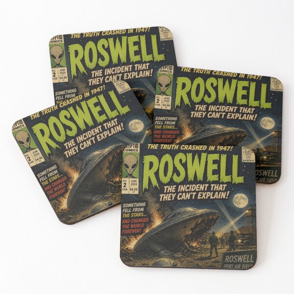 Item preview, Roswell Vintage Styled Comic Cover designed and sold by MGC Art.