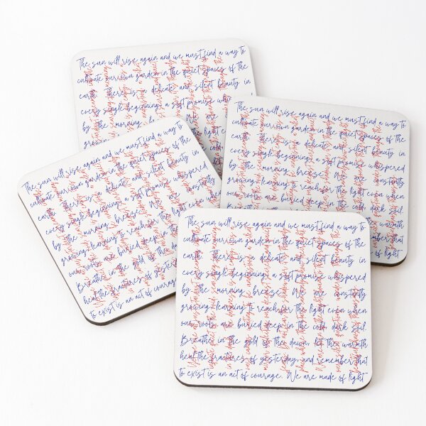 Item preview, We Are Made of Light - Vintage Cross-Writing Philosophical Pattern designed and sold by curious unit.