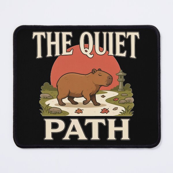Item preview, The Quiet Path Capybara – Vintage Zen Nature Design designed and sold by No Excuses Supply.