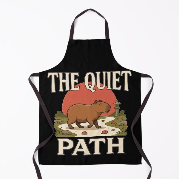 Item preview, The Quiet Path Capybara – Vintage Zen Nature Design designed and sold by No Excuses Supply.