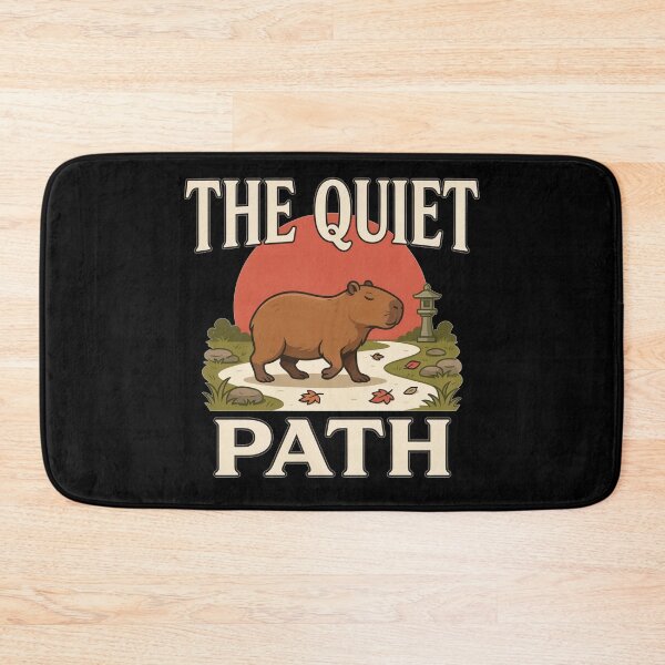 Item preview, The Quiet Path Capybara – Vintage Zen Nature Design designed and sold by No Excuses Supply.