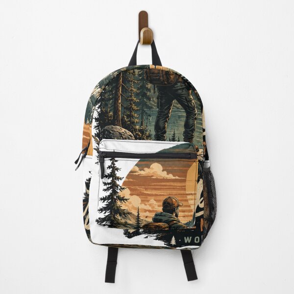 Item preview, Explore More Worry Less | Vintage Hiking & Camping Adventure Design designed and sold by DMQ-Designs.