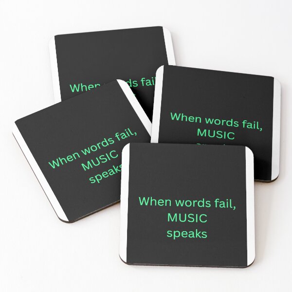 Item preview, When Words Fail Music Speaks designed and sold by FawnPurpleHeart.