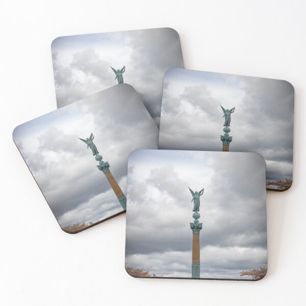 Item preview, Ivar Huitfeldt Memorial Amid Cherry Blossoms, Copenhagen designed and sold by jrtwynam.