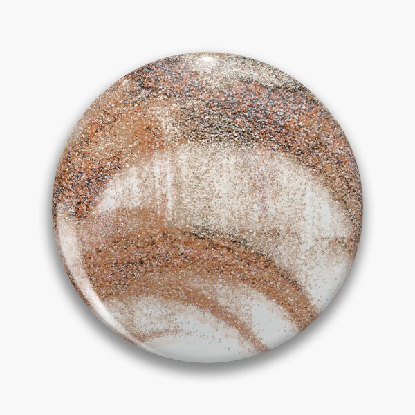 Item preview, Abstract Brown Swirl Painting with Organic Sand Circular Texture  designed and sold by BuckaBaby.