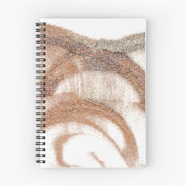Item preview, Abstract Brown Swirl Painting with Organic Sand Circular Texture  designed and sold by BuckaBaby.