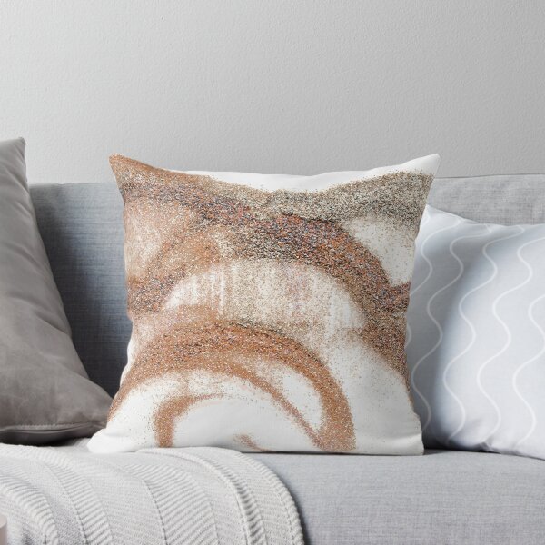 Item preview, Abstract Brown Swirl Painting with Organic Sand Circular Texture  designed and sold by BuckaBaby.