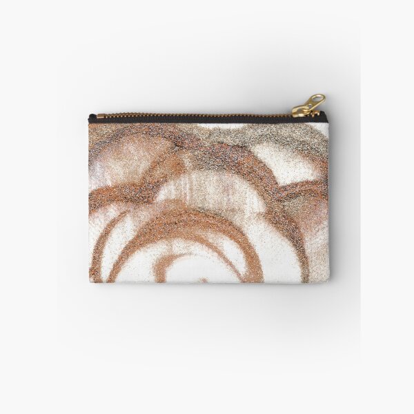 Item preview, Abstract Brown Swirl Painting with Organic Sand Circular Texture  designed and sold by BuckaBaby.