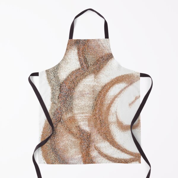 Item preview, Abstract Brown Swirl Painting with Organic Sand Circular Texture  designed and sold by BuckaBaby.