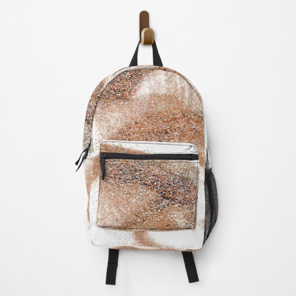 Item preview, Abstract Brown Swirl Painting with Organic Sand Circular Texture designed and sold by BuckaBaby.