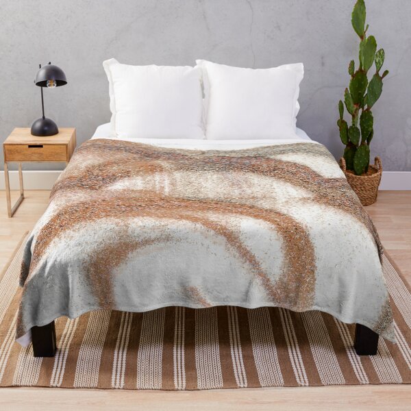 Item preview, Abstract Brown Swirl Painting with Organic Sand Circular Texture designed and sold by BuckaBaby.