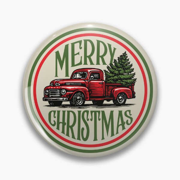 Item preview, Merry Christmas - Vintage Ford F1 Pickup Truck - Retro Christmas designed and sold by krewyork.