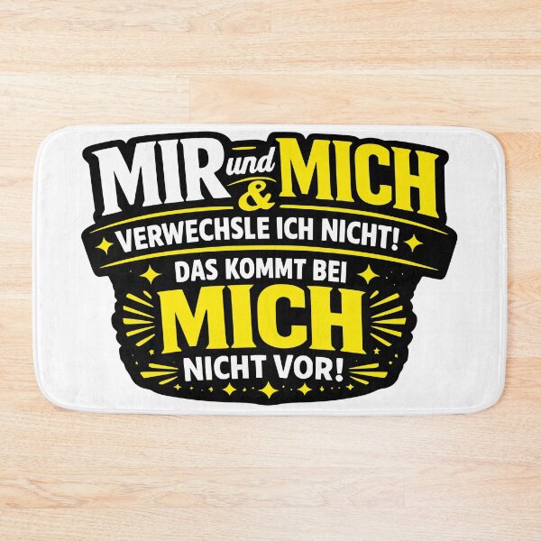 Item preview, I don't confuse "me" and "myself" – Funny saying designed and sold by Pommes im Bett.