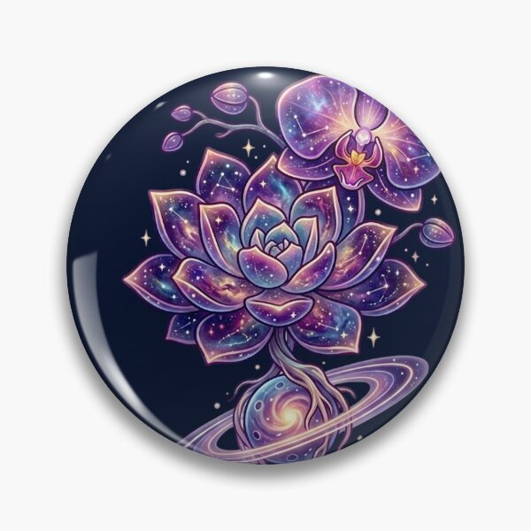 Item preview, Cosmic Succulent and Orchid Galaxy - Celestial Botanical designed and sold by Andreza NativeHue Oficial.