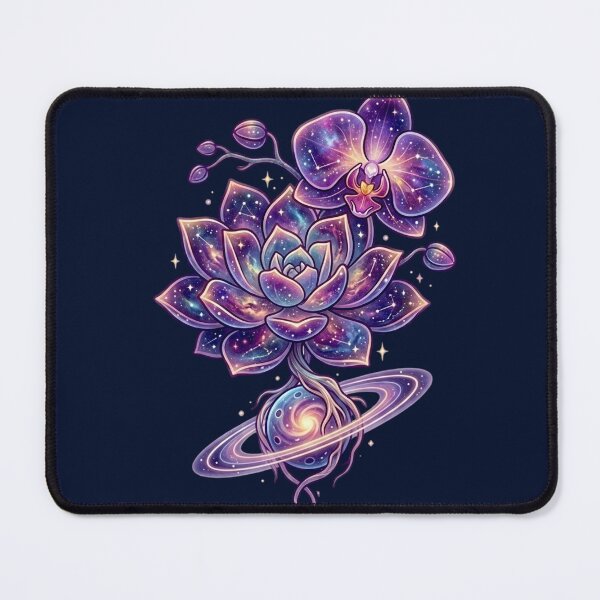 Item preview, Cosmic Succulent and Orchid Galaxy - Celestial Botanical designed and sold by Andreza NativeHue Oficial.