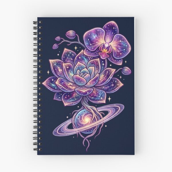 Item preview, Cosmic Succulent and Orchid Galaxy - Celestial Botanical designed and sold by Andreza NativeHue Oficial.