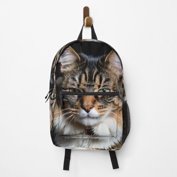 Item preview, Animals - Tabby Cat with Green Eyes, Cinematic Portrait on Black Background designed and sold by World-Pets.