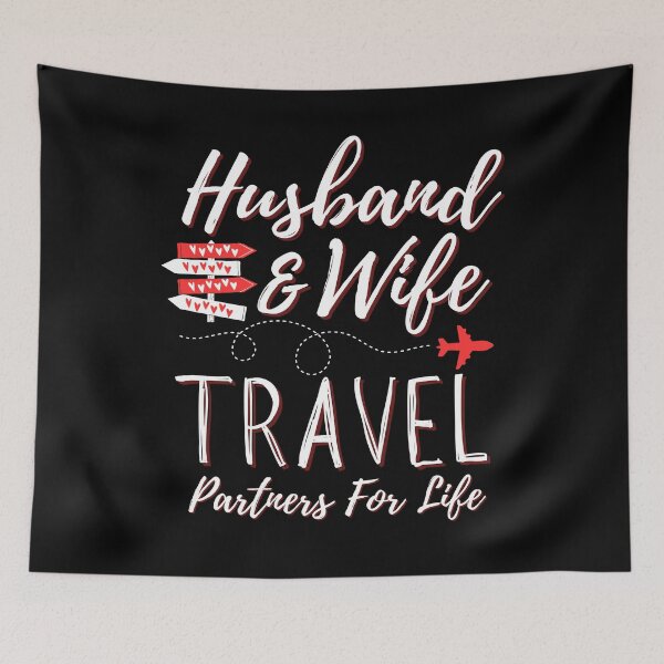 Item preview, Couple Matching Husband And Wife Travel Partners For Life designed and sold by Thecitiesstore.