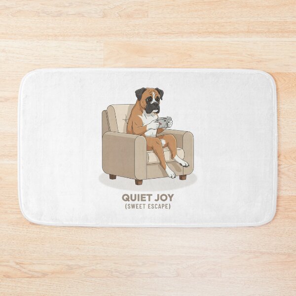 Item preview, Boxer Dog Gaming Slow Living Retro Aesthetic designed and sold by Cozy Vintage Animal.