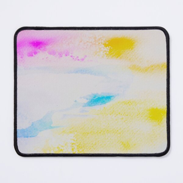 Item preview, Pastel Watercolor Abstract Sky in Pink Yellow and Blue designed and sold by BuckaBaby.