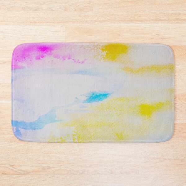 Item preview, Pastel Watercolor Abstract Sky in Pink Yellow and Blue designed and sold by BuckaBaby.