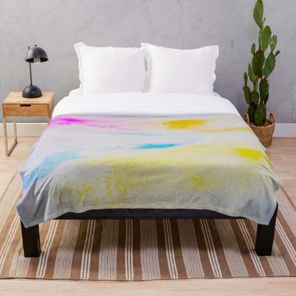 Item preview, Pastel Watercolor Abstract Sky in Pink Yellow and Blue designed and sold by BuckaBaby.