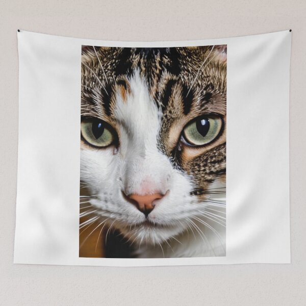 Item preview, Animals - Tabby cat with green eyes, Close-up animal portrait designed and sold by World-Pets.