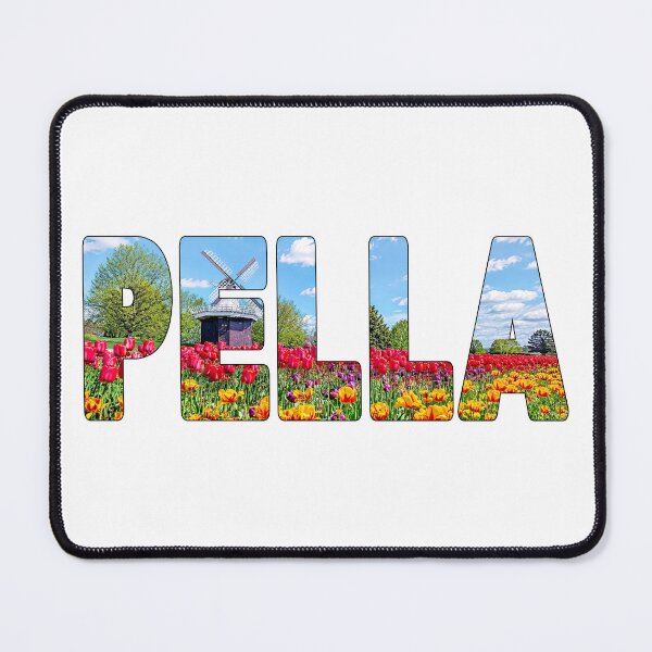 Item preview, PELLA - Marion County, Iowa Tulips and Dutch Windmill Beautiful Sunny Day designed and sold by Adam Gormley.