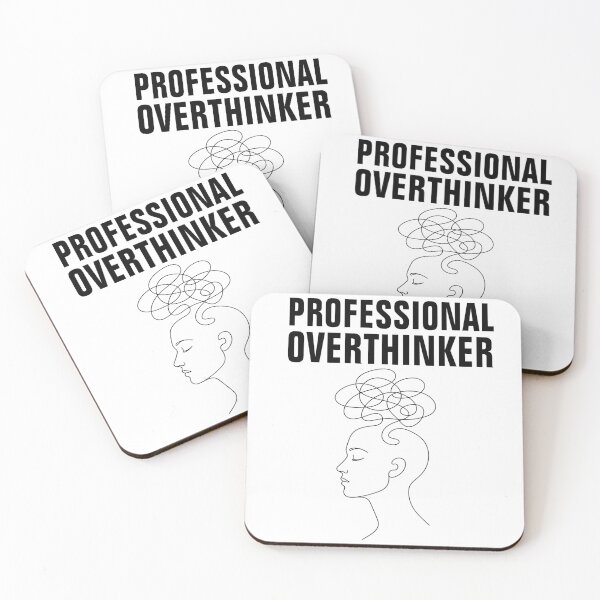 Item preview, Professional Overthinker Funny Line Art Design designed and sold by Art JSMY.
