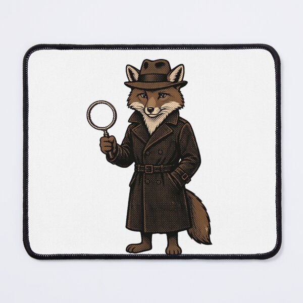 Item preview, Noir Fox Detective - Vintage Retro Sleuth designed and sold by FantasyPearl.