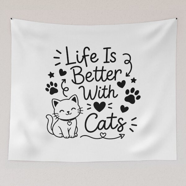Item preview, Life Is Better With Cats designed and sold by gunaone-design.