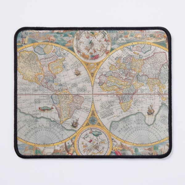 Item preview, Map Orbis Terrarum Typus from Integro Multis in Locis Emendatus (1594) designed and sold by interdesigner.