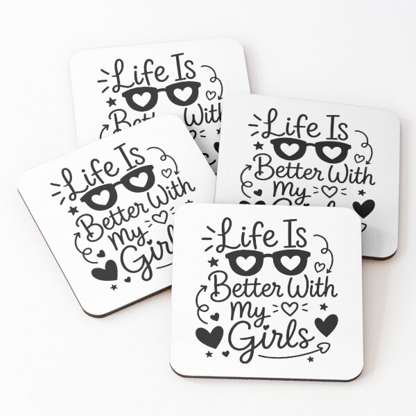 Item preview, Life Is Better With My Girls - Mom Of Girls designed and sold by gunaone-design.