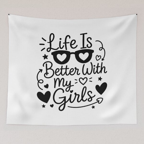 Item preview, Life Is Better With My Girls - Mom Of Girls designed and sold by gunaone-design.