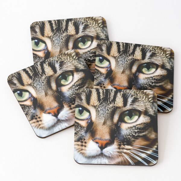 Item preview, Animals - Tabby Cat with Green Eyes, Intense Feline Portrait designed and sold by World-Pets.