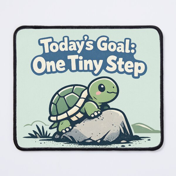 Item preview, Today's Goal One Tiny Step Shirt, Motivational Turtle Tee, Self Improvement Quote, Cute Turtle Graphic, Positive Mental Health Shirt, Encouragement Gift designed and sold by MAD's Recreation Studio.