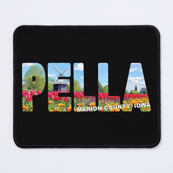 Item preview, PELLA Marion County Iowa - Tulips and Dutch Windmill Beautiful Sunny Day designed and sold by Adam Gormley.