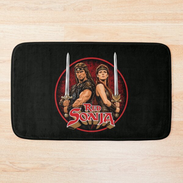 Item preview, Red Sonja & Kalidor Fantasy Warriors Badge | Classic Sword & Sorcery Inspired Retro Vector Art | Popcorn Odyssey designed and sold by Popcorn Odyssey.